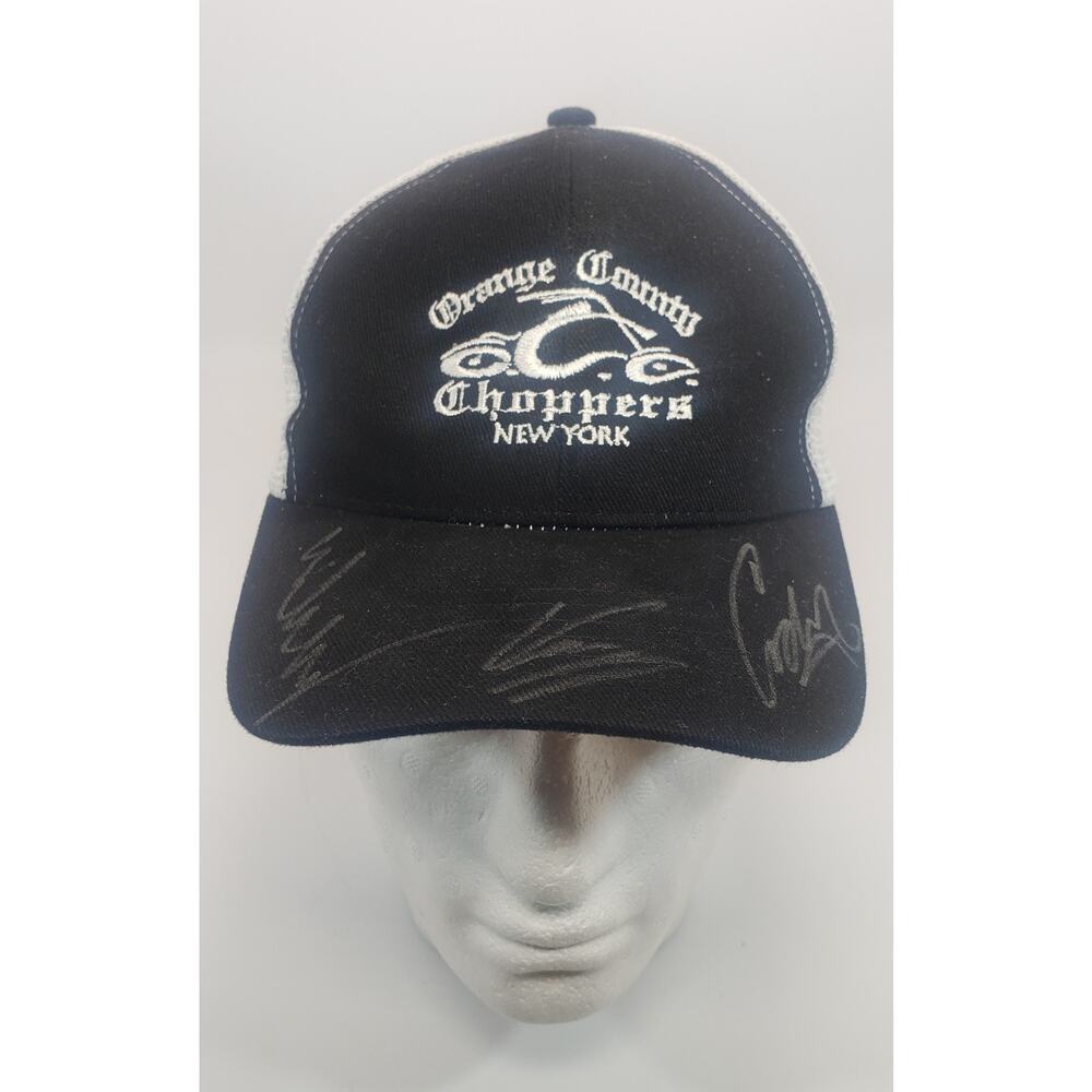 Signed Orange County Choppers Hat OCC Mikey/Cody And Rare Vinnie This Hat Is New